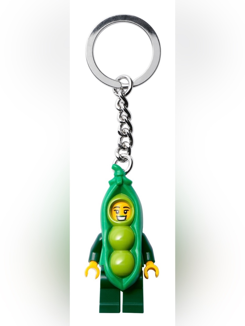 Lego Green Pea Pod Minifigure Key Ring